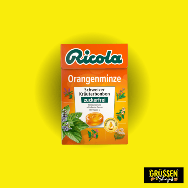 ricola-box-orangenminze-50g